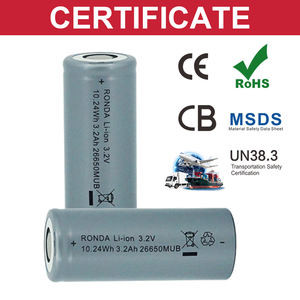 Ronda CE A + siklus panjang datar atas 3.2V 14430 14500 18500 18650 26650 silinder baterai Lithium Ion - Product Image 2