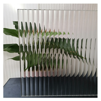 PET nouvelle vision film de fenêtre de gel pour hôtel salle de bain Reeded Film de verre intimité film de verre auto-adhésif fenêtre décorative