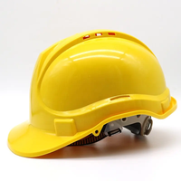 Casque de sécurité de chantier en plastique HDPE bleu avec logo personnalisé, doublure en plastique, fentes de ventilation, protection du travail, vente en gros
