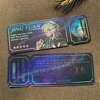 Billets d'invitation de mariage holographiques en papier de haute qualité pour restaurant VIP, billets de concert holographiques personnalisés pour événements, impression Kpop
