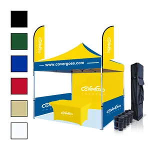 Custom 5X10 10X10 10X30 2X2 Reclame Pop-Up Tentoonstelling Commerciële Aluminium Beurs Luifel Tent Met Muren Met Logo