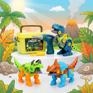 Takara — jouets de Construction de dinosaure pour enfants, ensemble de jouets pour garçons et filles, avec perceuse électrique, Kit de <span class=keywords><strong>jeu</strong></span> de Construction - Product Image 1