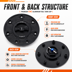 Bouchon de réservoir de carburant à dégagement rapide en alliage d'aluminium CNC pour moto de course <span class=keywords><strong>KTM</strong></span> Duke <span class=keywords><strong>125</strong></span> 200 <span class=keywords><strong>RC</strong></span> <span class=keywords><strong>125</strong></span> 200 390 - Product Image 2