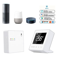 Termostato Inalámbrico Inteligente Digital para el Hogar, RF 868Mhz, con Batería, para Caldera de Gas, Receptor Inalámbrico, Controlador de Temperatura