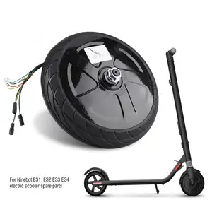 Puissance nominale 300W noir convient pour <span class=keywords><strong>Ninebot</strong></span> ES1 <span class=keywords><strong>ES2</strong></span> ES3 ES4 pièces de rechange de Scooter électrique moyeu <span class=keywords><strong>moteur</strong></span> roue <span class=keywords><strong>moteur</strong></span> pneu - Product Image 1