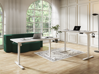 Bureau debout convertible pliable en métal réglable en hauteur pour le bureau et la maison – Poste de travail assis-debout