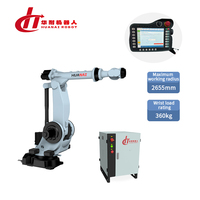 HN-36027 HuaNai Bras de soudage robotisé industriel à 6 axes contrôlé par PLC, portance 1600 kg, rayon d'action 2655 mm, charge utile 360 kg, neuf