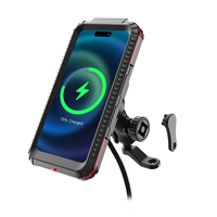 10V à 24V vélo DC USB chargeur mobile et étui de support de téléphone moto