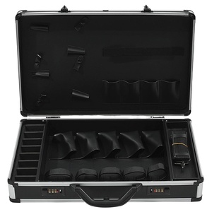 Ningbo fabbrica all'ingrosso prezzo competitivo formato personalizzato OEM scatola di immagazzinaggio in alluminio strumenti per il trasporto di strumenti con vassoio in pelle - Product Image 3