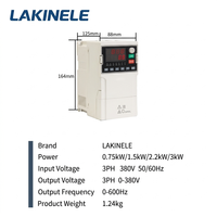 Variateur de fréquence vectoriel monophasé LAKINELE PC ignifuge 220V 0,75-7,5kW avec 6 fonctions de protection IP20 300W