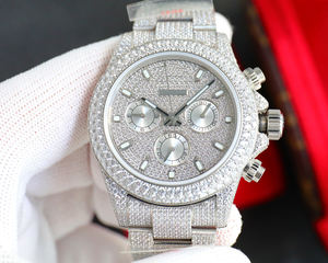 Relojes Mecánicos de Diseño de Alta Gama con Movimiento Seagull de China, 41 mm, Reloj Completamente Adornado con Diamantes, Moissanita o Zirconia - Product Image 2