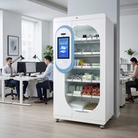 Gabinete de Oficina Inteligente de Doble Puerta con 33 Cajones, Estilo Chino, Dispensador de Consumibles de Papelería para Empresas y Escuelas