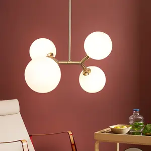 Необычный круглый стеклянный подвесной светильник, креативный подвесной комнатный светильник