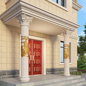 Bán Buôn Khuôn Bê Tông Đúc Tròn Trang Trí Cột Trụ Kiểu La Mã Trụ Cột Xi Măng Đúc Sẵn Bằng Nhựa Abs Dạng Nhà - Product Image 5