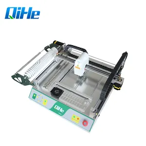 QIHE TVM802AX Vision 2 hoofden automatische hoge precisie smt pcb maken machine desktop pick and place machine