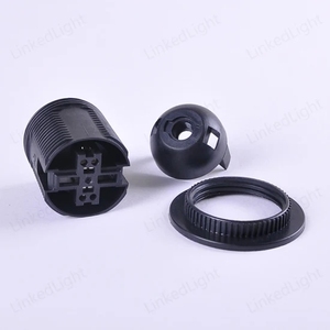 <span class=keywords><strong>CE</strong></span> <span class=keywords><strong>E27</strong></span> Nhựa Đui Đèn Với Shade Ring Cho Đèn Sàn - Product Image 3