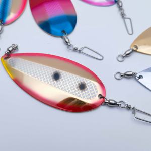 Señuelo de pesca tipo cuchara de acero inoxidable OEM Jet Dodgers al por mayor, de metal pesado, para agua salada y lagos, para salmón, atún, trucha y tiburón. - Product Image 2