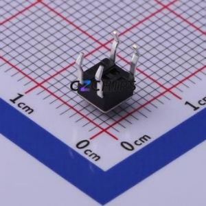 TS-1091-A2B3-D2 Tactile <b>Switch</b> Through hole Component (THT)-4P,4.5x4.5mm <b>Switch</b> Single Pole Single Throw Round Button 2.5N 4.5mm - Product Image 2
