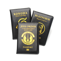 Housse de passeport de voyage en cuir PU passeport porte-carte portefeuille sac accessoire de voyage pour femmes hommes enfants