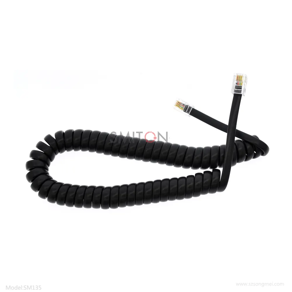 Cable de auricular de 5M y 16 pies, conector rápido RJ11 RJ10 RJ22 4P4C, Cable de teléfono de intercomunicador, extensión pelada, conector RJ12, 20m