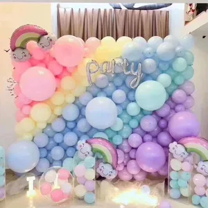 2020 kemer seti kuyruk balon baskılı lateks şanslı balonlar parti süslemeleri malzemeleri düğün kız doğum günü partisi