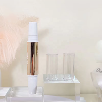 Tube vide personnalisé fin et simple pour correcteur et blush en stick, emballage de fond de teint, conteneur 3,8g en PETG avec capuchon à clapet