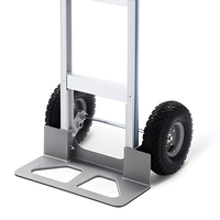 Carretilla de Dos Ruedas FELLCO JCH-01 de Aleación de Aluminio, Plataforma Tipo Tiger, para Obras de Construcción y Almacenes, con Recubrimiento en Polvo