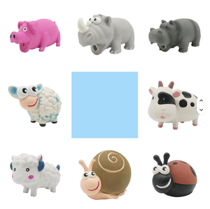 Juguetes Masticables Duraderos de Látex de Caucho Natural Ecológicos, con Diseño de Vegetales, Flores, Animales de Granja, Cactus, Canguros, Unicornios, para Perros, Uso Diario - Product Image 6