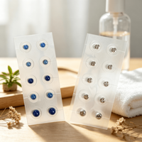 LUMIFLORA Patchs d'acupression pour l'oreille, Kit de graines auriculaires décoratives multi-styles, Accessoire de soin auriculaire thérapeutique, Chaleur pour la poitrine