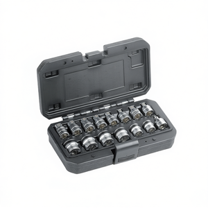 175/S15 <b>Socket</b> Set 15 Pc Metric Chrome Vanadium Steel For Auto Repair Tools - Product Image 2