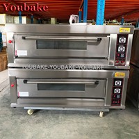 Four à sole industriel commercial pour boulangerie, machine à pain/gâteau/pizza/biscuits, four à sole à 1, 2 ou 3 niveaux, four de boulangerie à vendre
