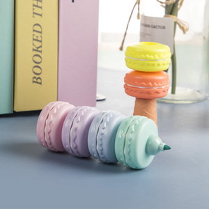 Wholesale <strong>Factory</strong> Macaroon Shape Cheap Price Colorful Child Mini Highlighter <strong>Marker</strong> Pen - Product Image 3