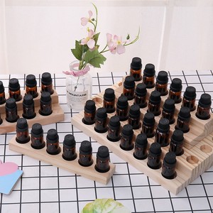Estante de madera para almacenamiento de aceites esenciales, organizador de escritorio de 4 niveles para exhibir botellas de cosméticos - Product Image 4