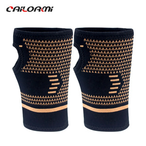 Cailormi Wrist Support Copper Fiber Knitted Breathable Fitness Outdoor Sports Protector Adult Size - Product Image 1