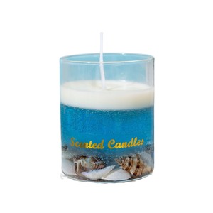 Bougie parfumée en verre style marin avec décoration coquillages, cire de soja, aromathérapie, souvenir de fête - Product Image 6