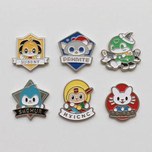 Wholesale Personalized Custom Design Brooch Logo Name Hat Lapel Badges Soft Hard Enamel Metal Pins for <b>Clothes</b> - Product Image 6