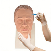 DARHMMY Cabeza de Maniquí Femenina Asiática para Maquillaje y Entrenamiento de Inyecciones Estéticas, Modelo de Práctica Facial