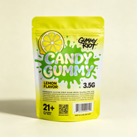 EM Op maat bedrukte Mylar zakken Matte Stand Up Pouch Herbruikbare voedselverpakkingszakken voor snacks snoep koekjes noten