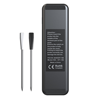 Thermomètre numérique intelligent sans fil à double capteur, étanche, en plastique, pour cuisson, barbecue, four, fumoir, avec application mobile