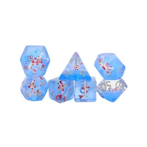 Gioco da tavolo D & D dadi imbottiti in resina poliedrica personalizzati