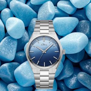 Relojes de Cuarzo de Acero Inoxidable Personalizados de Alta Calidad, Deportivos, de Lujo y Moda para Hombre, Resistentes al Agua 20mm, Diseña el Tuyo con Brillo - Product Image 1