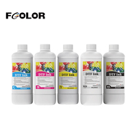 Tinta Blanca DTF de Alta Calidad y Color Brillante Fcolor para Impresión Digital de Camisetas en 5 Colores, Tinta de Transferencia DTF para Película Textil