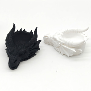 Impression 3D transfrontalière, design tête de <span class=keywords><strong>dragon</strong></span> gothique sombre, plateau de rangement multifonctionnel, plateau à bijoux, <span class=keywords><strong>bougeoir</strong></span> - Product Image 1