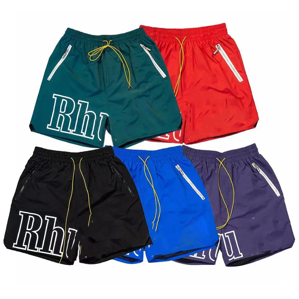 High quality beach polyester spandex gym sports workout board shorts short pants custom black nylon shorts for men