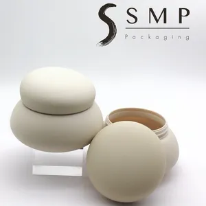 SMP-tarro cosmético para crema facial/corporal, frasco de mantequilla mate PP esmerilado PP, contenedor cosmético de lujo de 100g con tapas