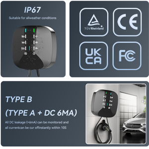 Stazione di Ricarica <span class=keywords><strong>Wallbox</strong></span> Personalizzabile 3.5KW/7KW/9.6KW/11kw/22kW Completamente Montata per Tesla J1772 Tipo2 Gb T Ip67 con Telecomando - Product Image 3