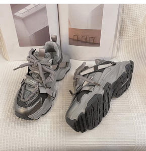 Nouvelles Chaussures Décontractées et Sportives pour Femmes Printemps 2026 à Semelle Épaisse Rehaussante, Tendance Polyvalente en Cuir Véritable - Product Image 4