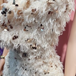 فستان سهرة أنيق <span class=keywords><strong>2026</strong></span> بتطريز ترتر وشراشيب وياقة مفتوحة بدون أكمام وظهر مكشوف، فستان ضيق (بوديكون) بلون الخوخ يبرز الأرداف للحفلات والنوادي - Product Image 5