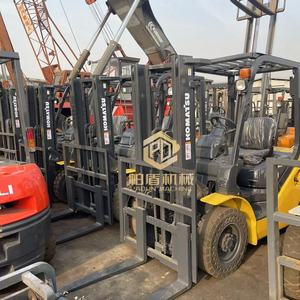 בשימוש komatsu מקורי יפן מלגזה 30 טון דיזל <span class=keywords><strong>fd300</strong></span> f150 מלגזה מזלג להרים סולר מצב טוב למכירה - Product Image 1