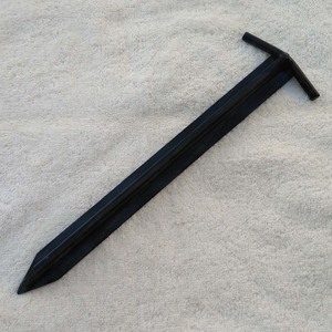 Pince forgée à la main médiévale/viking Couverts MedievalCampAir T Profil Piquets de tente Extra Long Acier galvanisé Écologique - Product Image 2